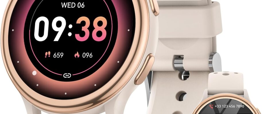 Top 2024 Women's Smart Watch: 400+ Faces, Health Features & 3 Bands