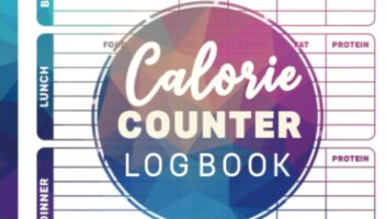 Calorie Counter Log Book: Nutrition Calorie intake tracker - Simple Tool to Track Your Calorie, Carbs, Fat & Protein - Daily Calorie Counter and weekly weight tracker Notebook - dark version