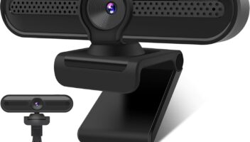 2K Webcam, FHD Computer Streaming Camera with 2K/30fps, 1080P/60fps, Autofocus, Dual Noise-Cancelling Microphones and Tripod, for Computer/Zoom/Skype/Teams/Laptop/MacBook/Windows