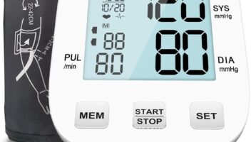 Blood Pressure Monitor-HOLFENRY Blood Pressure Monitors for Home use, Accurate Upper Arm Automatic Digital BP Machine with 9-17inches Blood Pressure Cuff and AAA Batteries