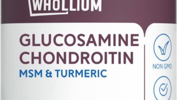 Glucosamine Chondroitin, 1500 mg Glucosamine HCl, Ultra Strength, Supports Joint Structure, Flexibility & Strength, No Shellfish, Non-GMO, 90 Tabs