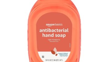 Amazon Basics Antibacterial Liquid Hand Soap Refill, Light Moisturizing, Triclosan-Free, Citrus, 50 Fl Oz (Pack of 1) (Previously Solimo)