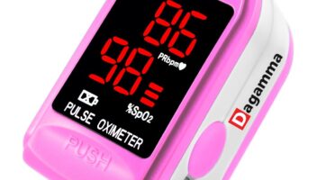 Dagamma Finger Pulse Oximeter DP100 in Pink - the Authentic Pulse Oximeter for sports and aviation use