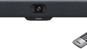 Yealink MeetingBar A10 Conference Room Webcam 4K 120° Wide Angle Camera with Android OS, Video Conferencing System with Microphone and Speaker, AI Speaker Tracking, Auto Framing, Teams Zoom Certified