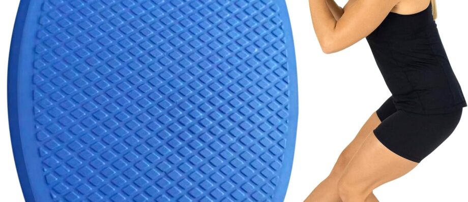 Vive Oval Balance Pad - Wobble Cushion For Physical Therapy And Rehabilitation Equipment - Soft Stability Trainer Foam For Workouts, Yoga, Core Strength And Pilates - Device For Women, Men And Kids