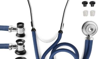 PrimaCare DS-9295-BL 30" Sprague Rappaport Style Stethoscope for Doctor, Nurse and Medical Student, Blue