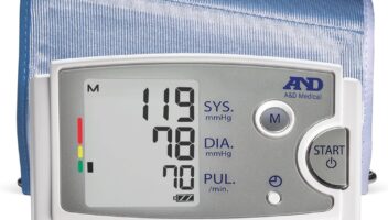 A&D Medical Premium Extra Large Cuff Upper Arm Blood Pressure Monitor (42-60 cm / 16.5-23.6" Range), Home BP Monitor, One Click Operation, Easy to Read Precise Illuminated Readings