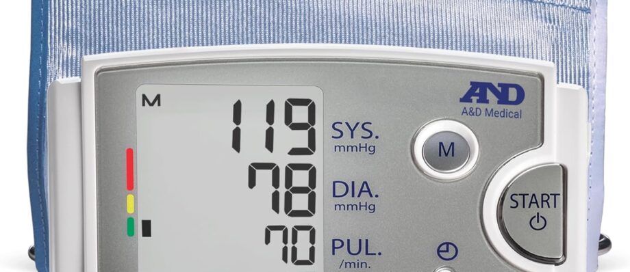 A&D Medical Premium Extra Large Cuff Upper Arm Blood Pressure Monitor (42-60 cm / 16.5-23.6" Range), Home BP Monitor, One Click Operation, Easy to Read Precise Illuminated Readings