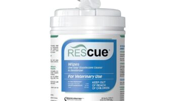 REScue One-Step Disinfectant Cleaner & Deodorizer Wipes for Vet Use – Cleaner for Kennels, Litter Boxes & More – 160-Wipes, 1 Canister (Pack of 1)