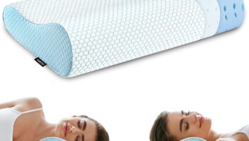 Memory Foam Pillows Neck Pillow Bed Pillow for Sleeping Ergonomic Cervical Pillow Orthopedic Contour Pillow for Side Back Stomach Sleeper