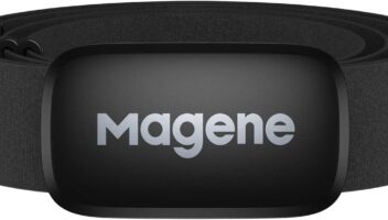 Magene H64 Heart Rate Monitor, Heart Rate Sensor Chest Strap, Protocol ANT+/Bluetooth, Compatible with iOS/Android APPs (New H64)