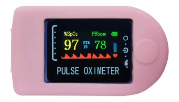 1Pc Pink Pulse Oximeter Fingertip Case,Oximeter Case Compact Portable Soft Comfortable Stable Reliable Effective Protective Cover For Home Outdoor Health Monitors