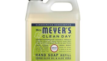 Mrs. Meyer's Clean Day Liquid Hand Soap Refill, Lemon Verbena Scent, 33 fl oz (651327)