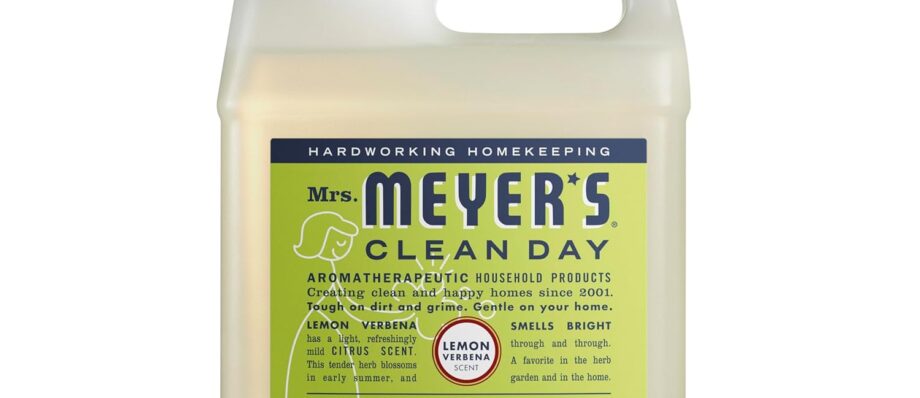 Mrs. Meyer's Clean Day Liquid Hand Soap Refill, Lemon Verbena Scent, 33 fl oz (651327)