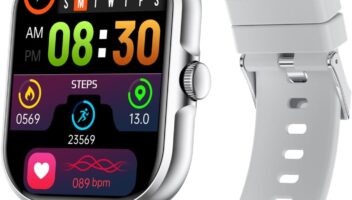 Review: Silver 2.01” Smartwatch with Health Monitoring & Call Features for Android/iOS